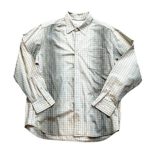 Tommy Bahama Silk Shirt Mens Large Plaid 3D Retro Print Dad Disco Multi Media - Picture 1 of 14